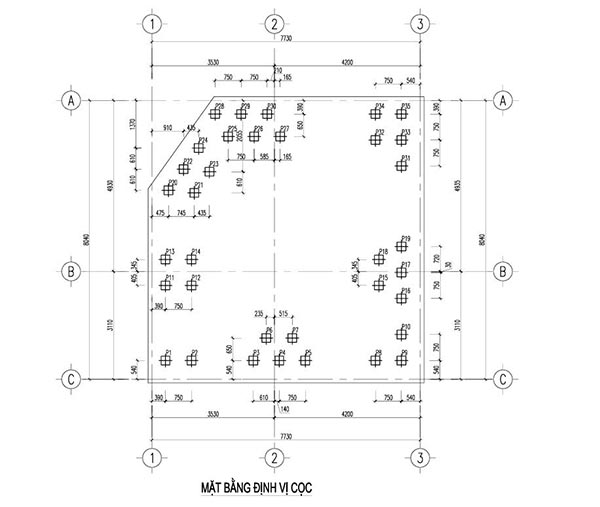 Móng cọc bê tông nhà dân